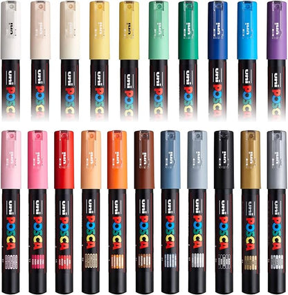 Posca Fabric Pen - 21 Colours
